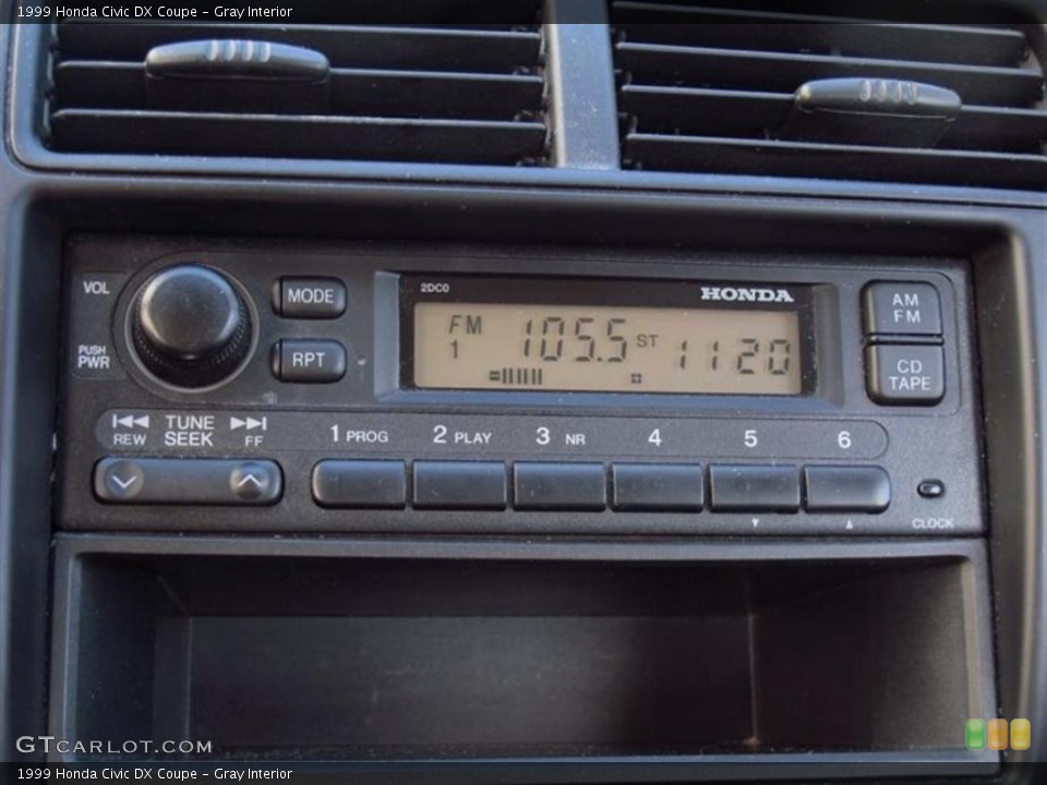 Gray Interior Audio System for the 1999 Honda Civic DX Coupe #75376173