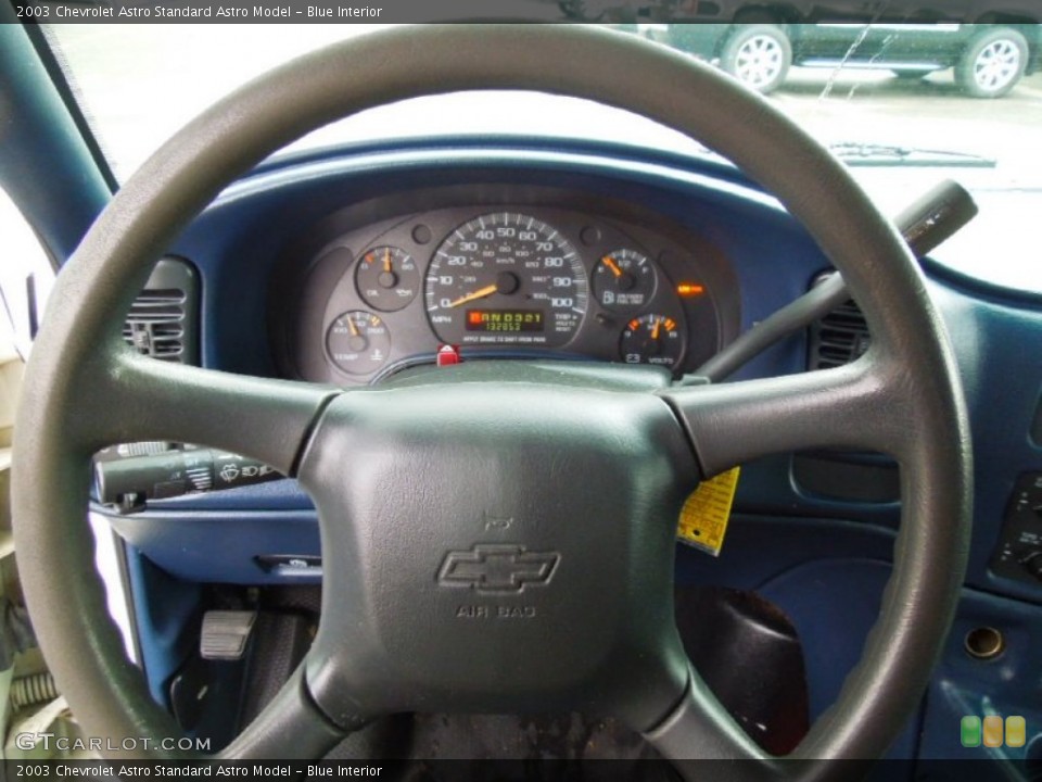Blue Interior Steering Wheel for the 2003 Chevrolet Astro  #75377431
