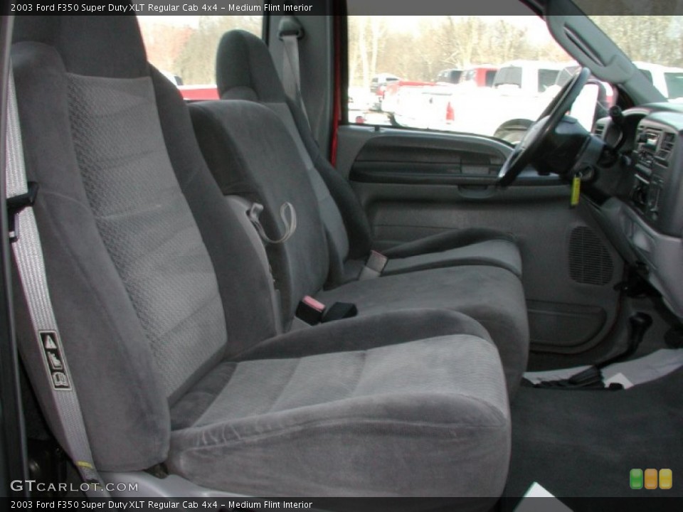 Medium Flint Interior Front Seat for the 2003 Ford F350 Super Duty XLT Regular Cab 4x4 #75378856