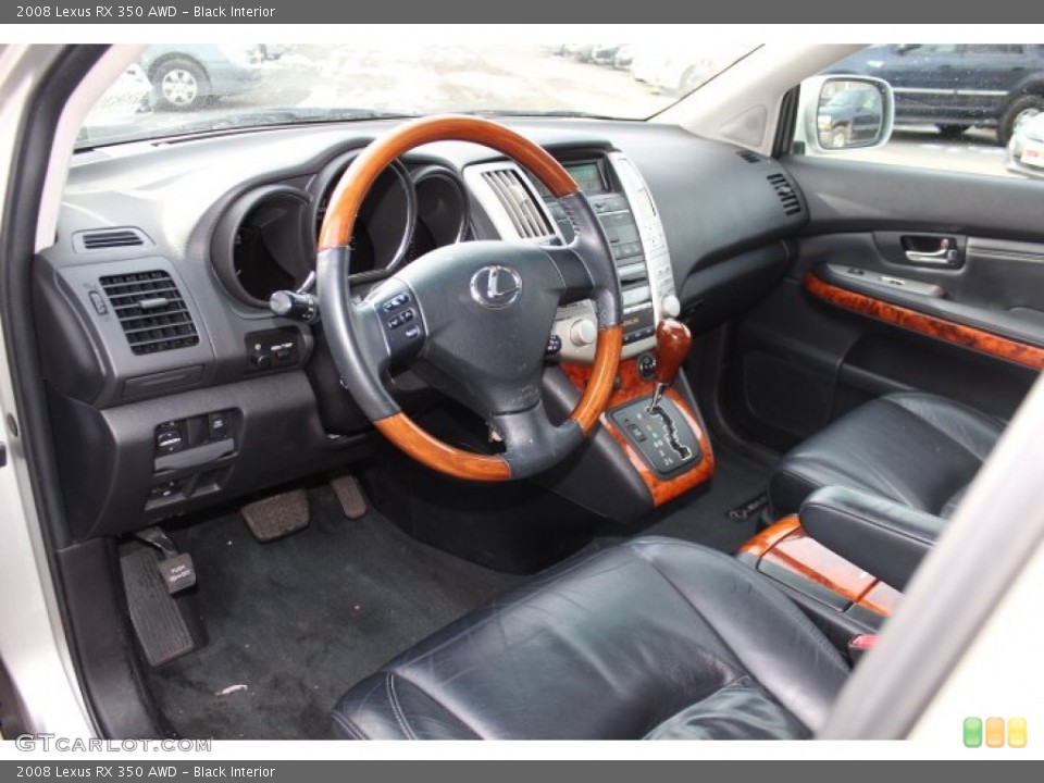 Black Interior Prime Interior for the 2008 Lexus RX 350 AWD #75381548
