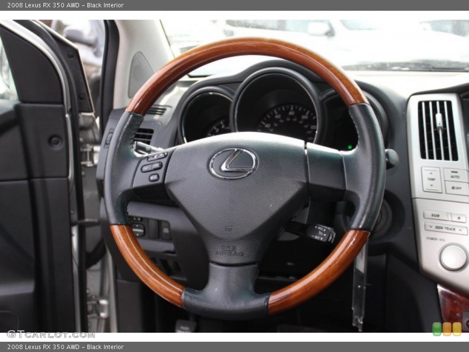 Black Interior Steering Wheel for the 2008 Lexus RX 350 AWD #75381615