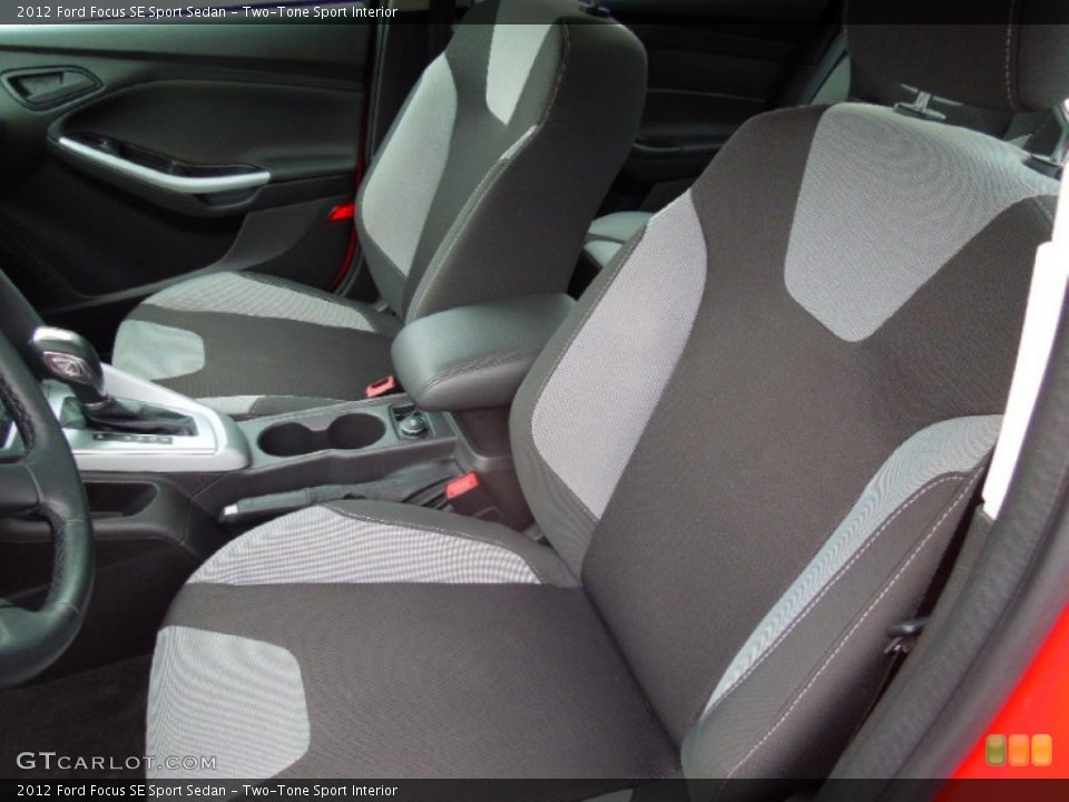 Two-Tone Sport Interior Front Seat for the 2012 Ford Focus SE Sport Sedan #75382088