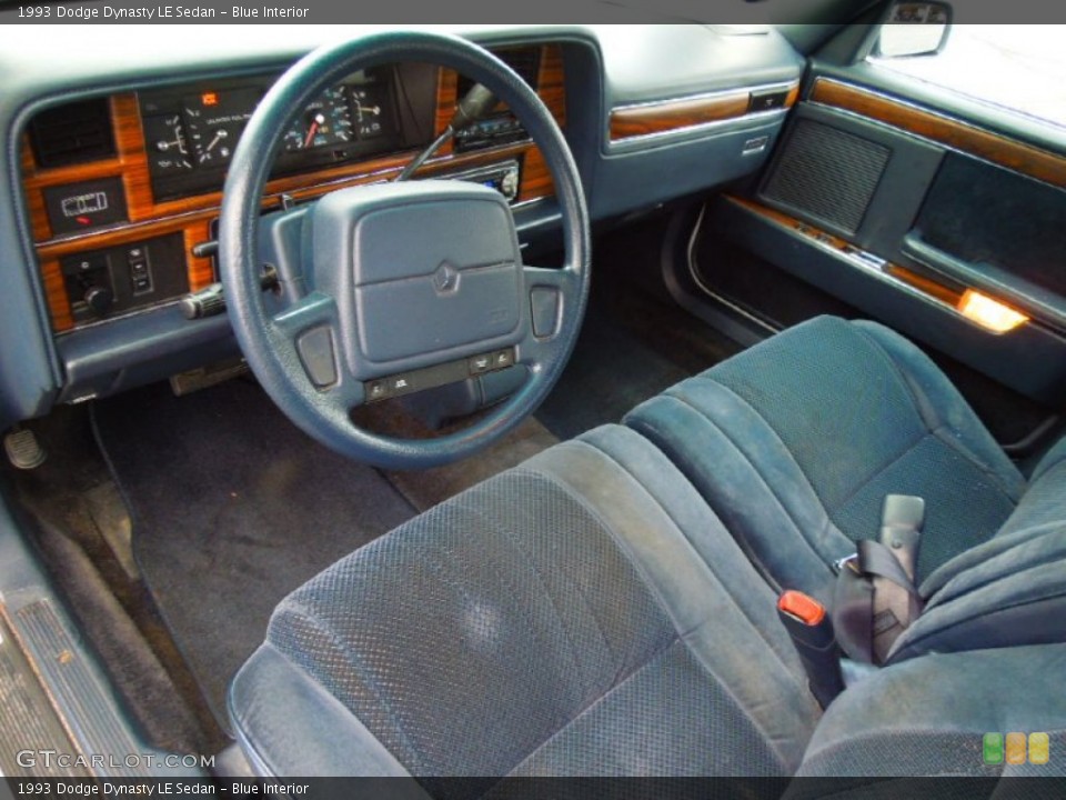 Blue Interior Prime Interior for the 1993 Dodge Dynasty LE Sedan #75384665