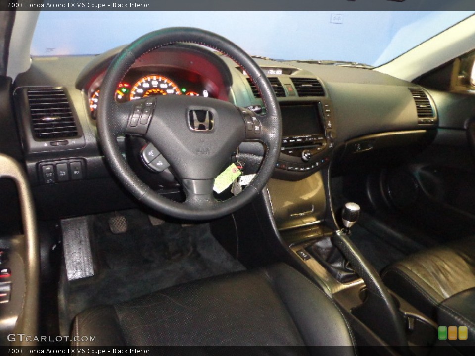 Black Interior Dashboard for the 2003 Honda Accord EX V6 Coupe #75385055