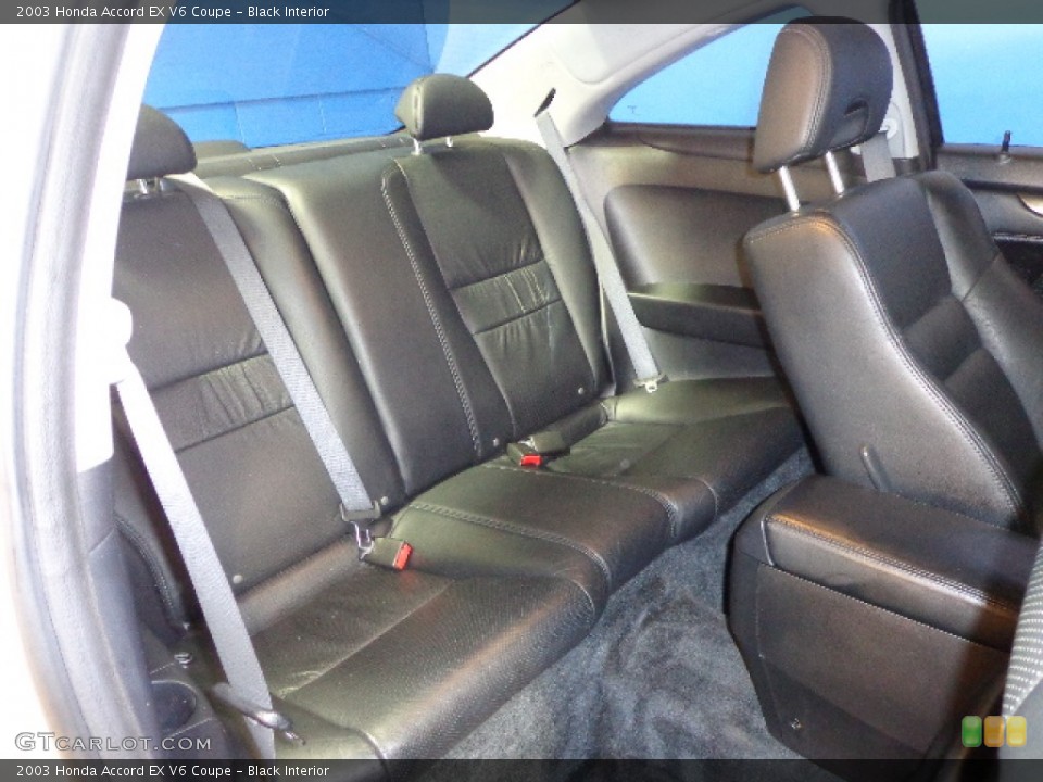 Black Interior Rear Seat for the 2003 Honda Accord EX V6 Coupe #75385190