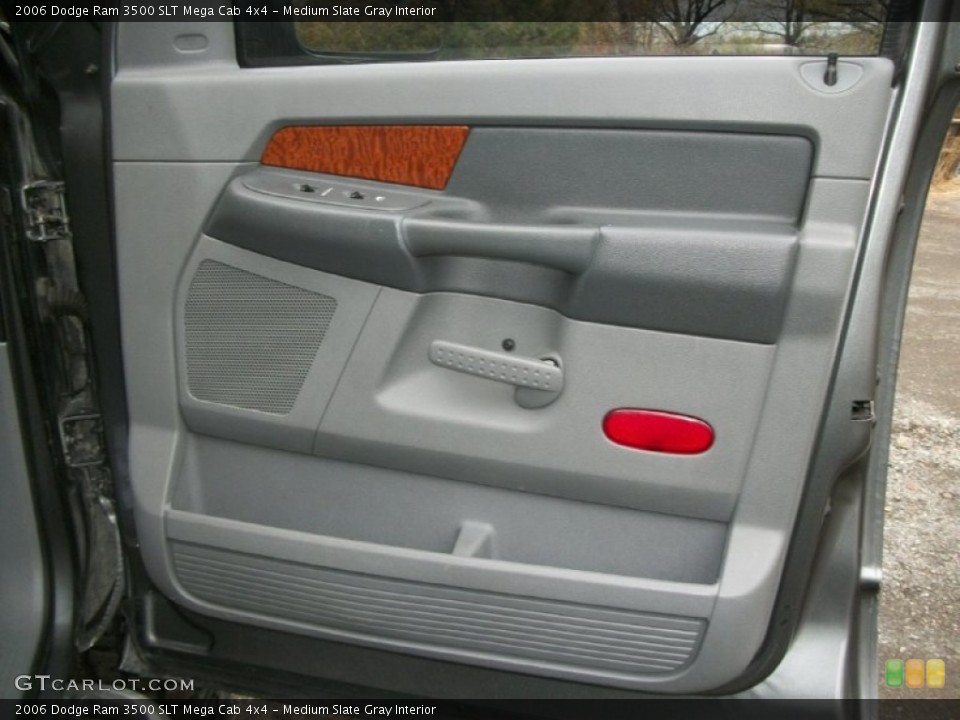 Medium Slate Gray Interior Door Panel for the 2006 Dodge Ram 3500 SLT Mega Cab 4x4 #75387599