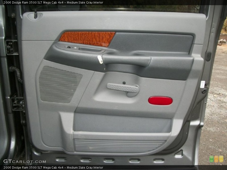 Medium Slate Gray Interior Door Panel for the 2006 Dodge Ram 3500 SLT Mega Cab 4x4 #75387629
