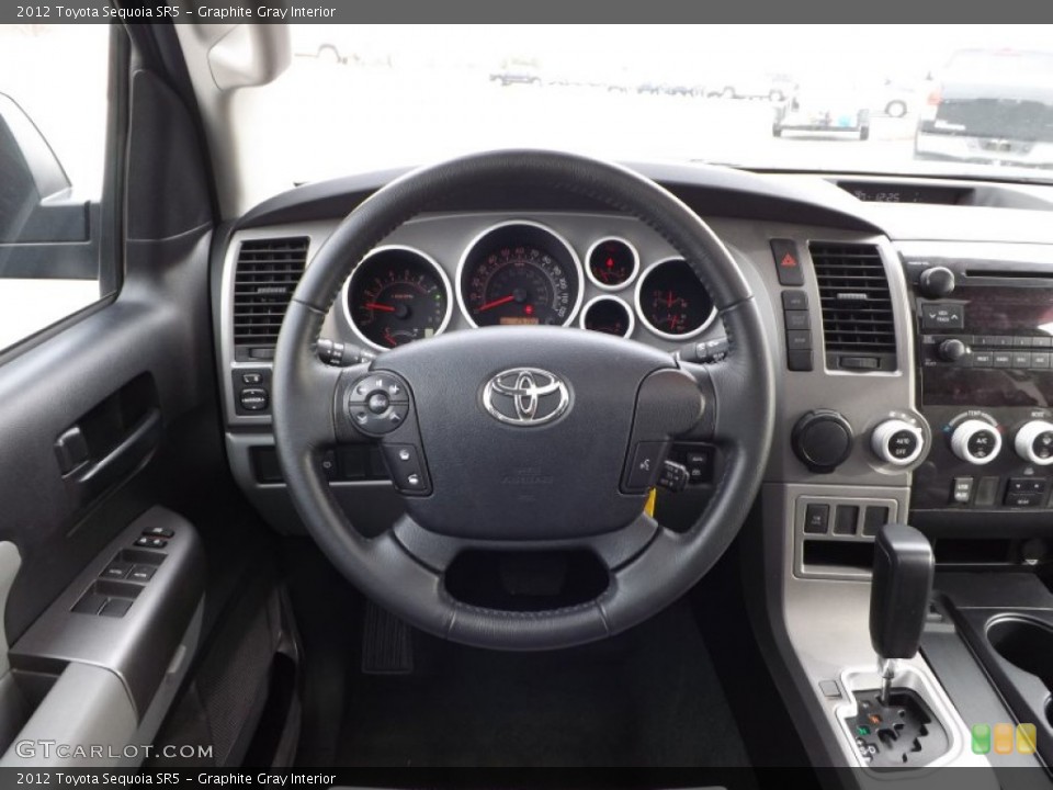 Graphite Gray Interior Steering Wheel for the 2012 Toyota Sequoia SR5 #75387644