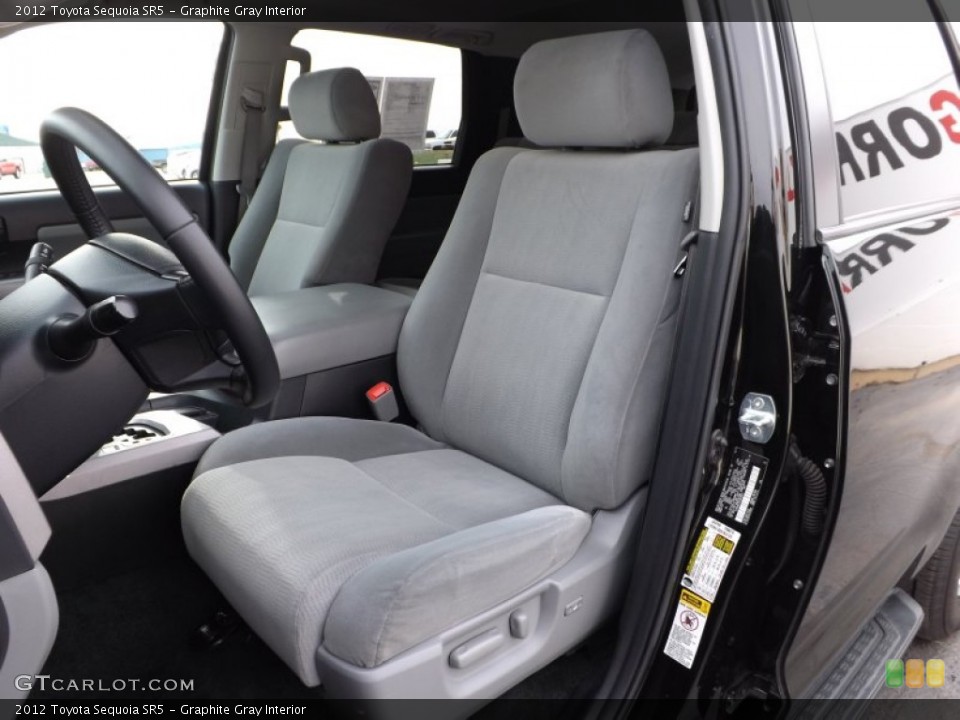 Graphite Gray Interior Front Seat for the 2012 Toyota Sequoia SR5 #75387710