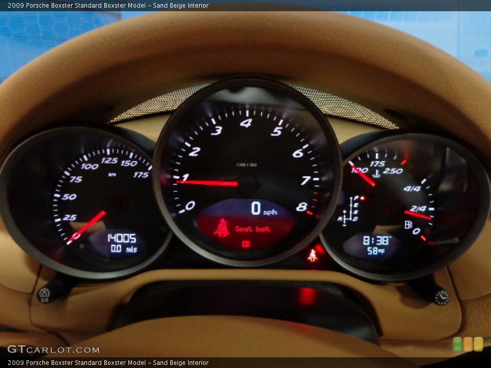 Sand Beige Interior Gauges for the 2009 Porsche Boxster  #75388481