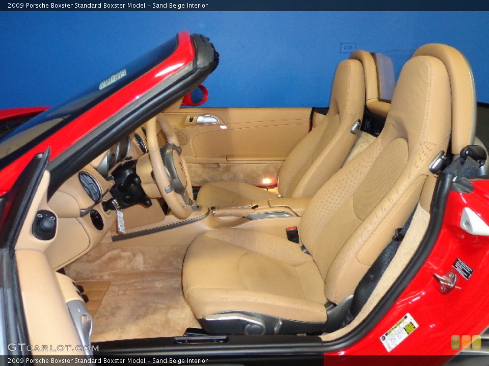 Sand Beige Interior Front Seat for the 2009 Porsche Boxster  #75388545