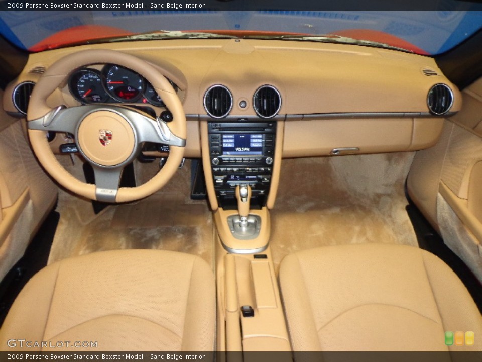 Sand Beige Interior Dashboard for the 2009 Porsche Boxster  #75388596