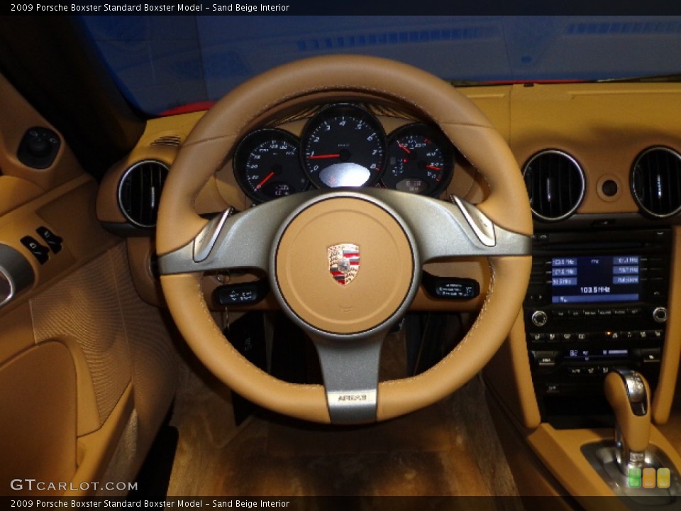 Sand Beige Interior Steering Wheel for the 2009 Porsche Boxster  #75388619