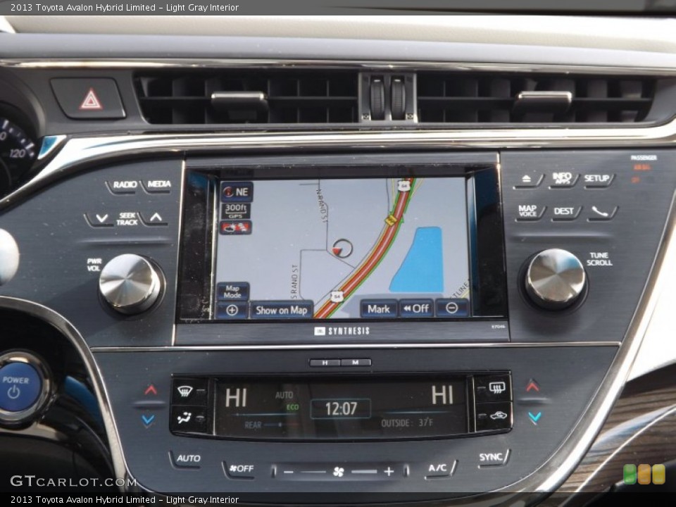 Light Gray Interior Navigation for the 2013 Toyota Avalon Hybrid Limited #75389297