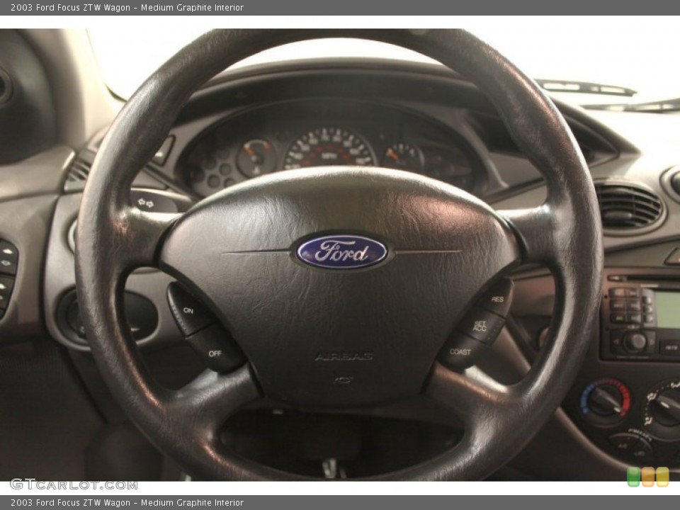 Medium Graphite Interior Steering Wheel for the 2003 Ford Focus ZTW Wagon #75389744