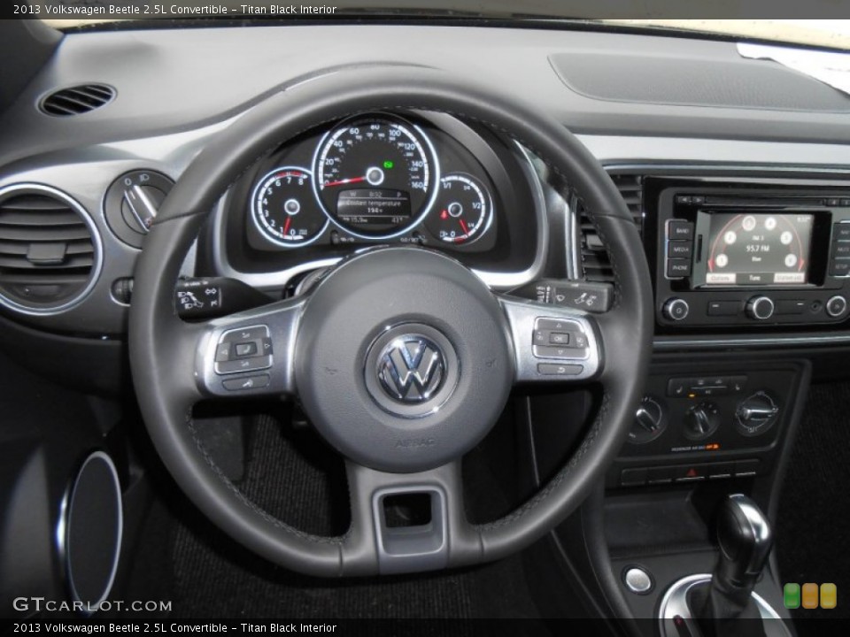 Titan Black Interior Steering Wheel for the 2013 Volkswagen Beetle 2.5L Convertible #75390080
