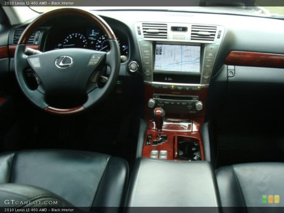 Black Interior Dashboard for the 2010 Lexus LS 460 AWD #75390314