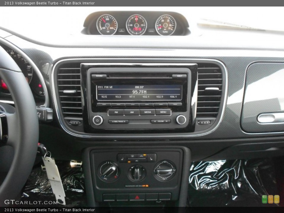 Titan Black Interior Controls for the 2013 Volkswagen Beetle Turbo #75390377