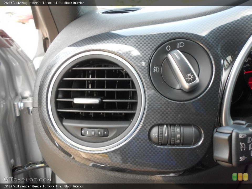 Titan Black Interior Controls for the 2013 Volkswagen Beetle Turbo #75390421