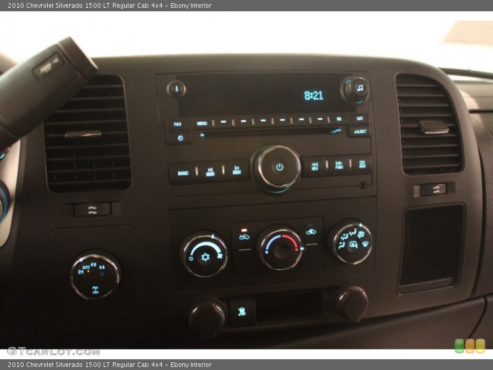 Ebony Interior Controls for the 2010 Chevrolet Silverado 1500 LT Regular Cab 4x4 #75390602