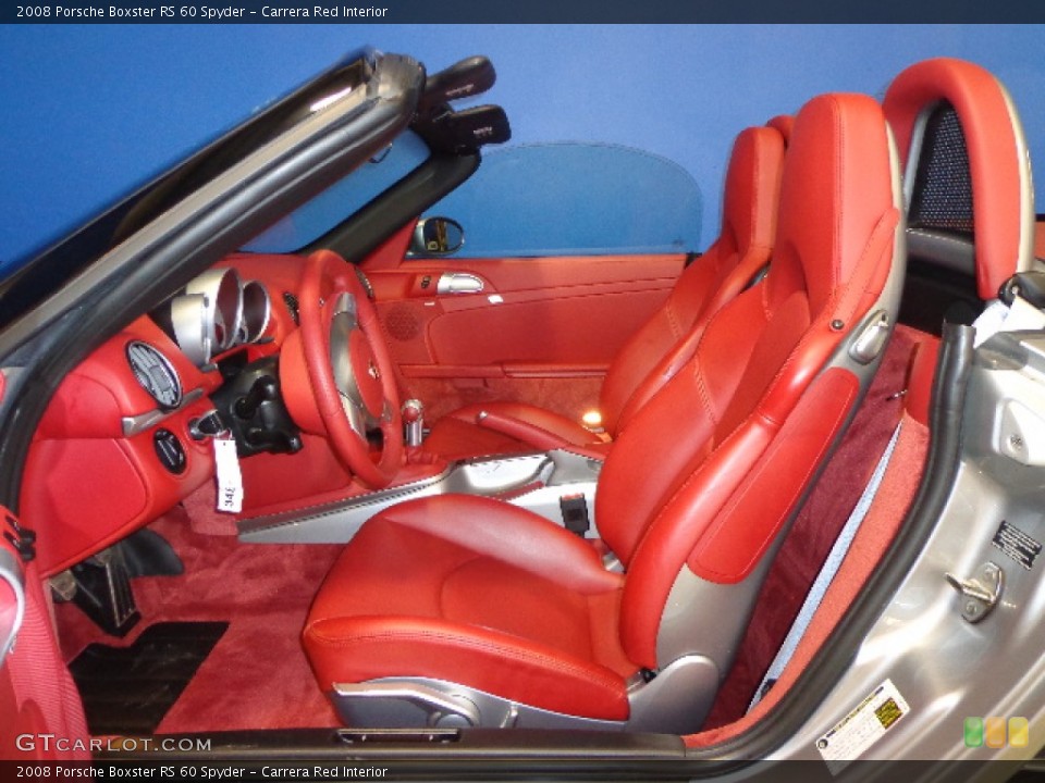 Carrera Red Interior Front Seat for the 2008 Porsche Boxster RS 60 Spyder #75391871