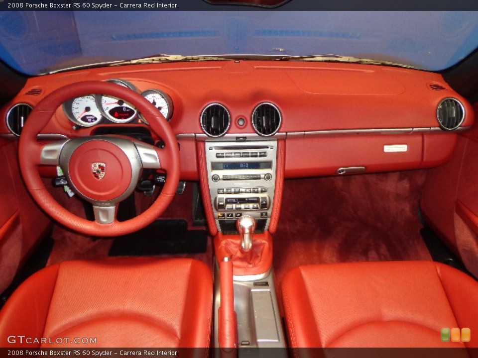 Carrera Red Interior Dashboard for the 2008 Porsche Boxster RS 60 Spyder #75391892