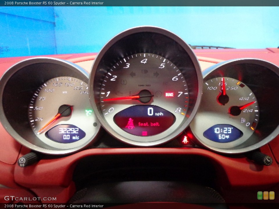 Carrera Red Interior Gauges for the 2008 Porsche Boxster RS 60 Spyder #75391928