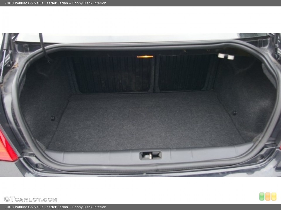Ebony Black Interior Trunk for the 2008 Pontiac G6 Value Leader Sedan #75392852