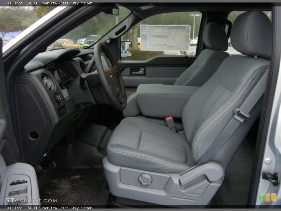 Steel Gray Interior Front Seat for the 2013 Ford F150 XL SuperCrew #75395157