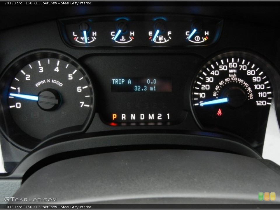 Steel Gray Interior Gauges for the 2013 Ford F150 XL SuperCrew #75395205