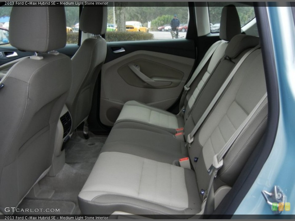 Medium Light Stone Interior Rear Seat for the 2013 Ford C-Max Hybrid SE #75395403
