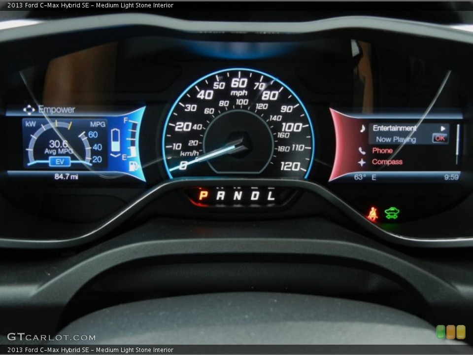 Medium Light Stone Interior Gauges for the 2013 Ford C-Max Hybrid SE #75395438