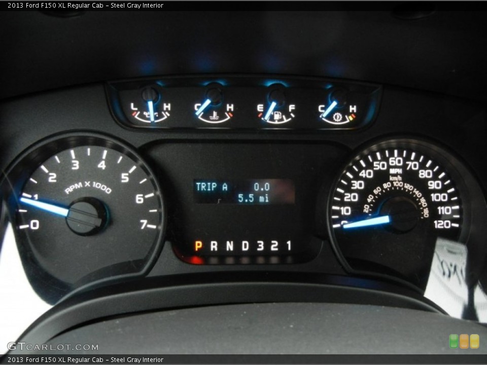Steel Gray Interior Gauges for the 2013 Ford F150 XL Regular Cab #75395679