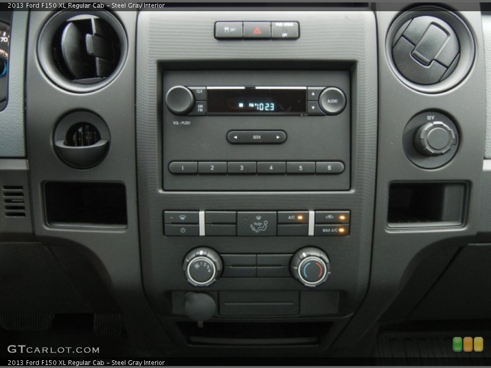 Steel Gray Interior Controls for the 2013 Ford F150 XL Regular Cab #75395701