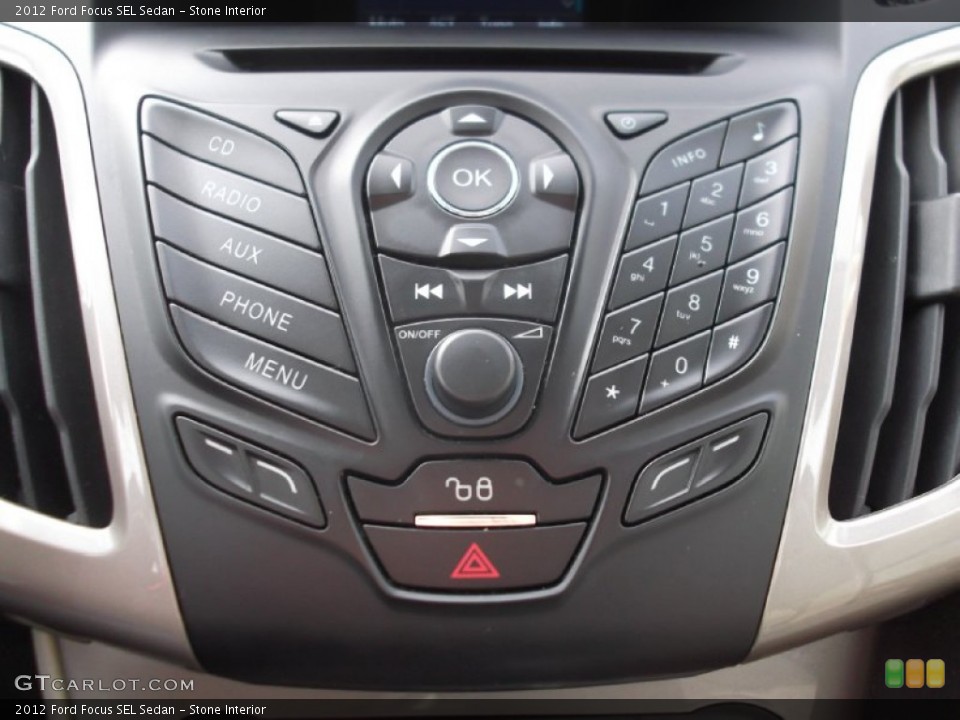 Stone Interior Controls for the 2012 Ford Focus SEL Sedan #75396504