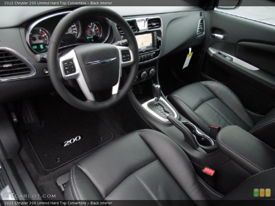 Black Interior Prime Interior for the 2013 Chrysler 200 Limited Hard Top Convertible #75396917