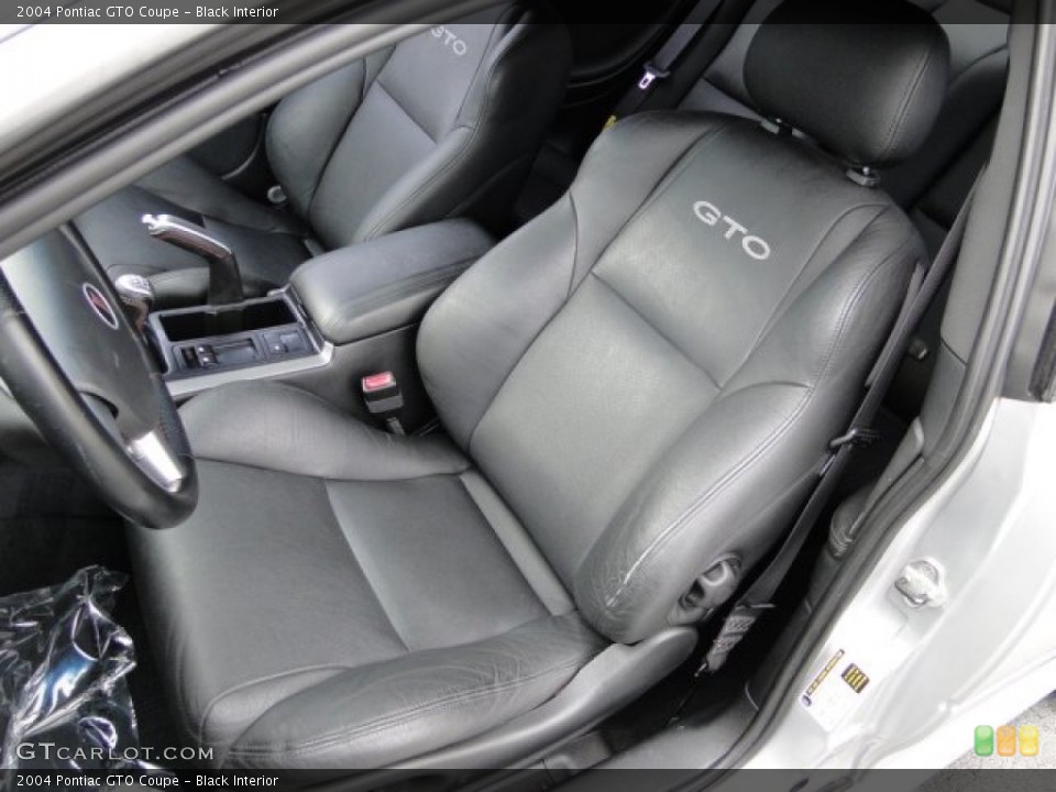 Black Interior Front Seat for the 2004 Pontiac GTO Coupe #75397251
