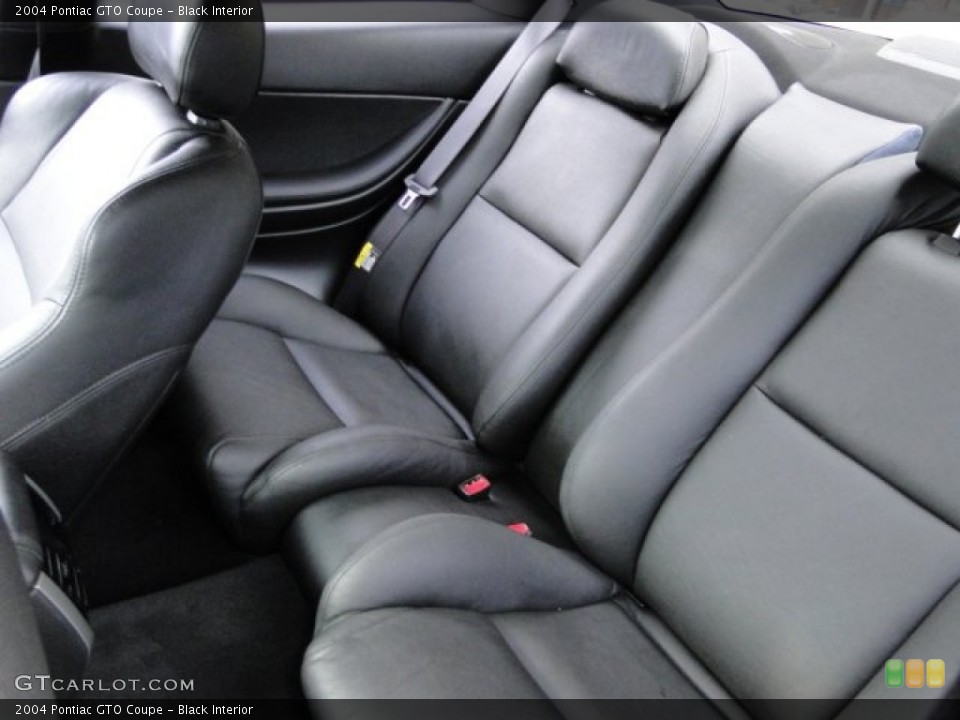 Black Interior Rear Seat for the 2004 Pontiac GTO Coupe #75397260