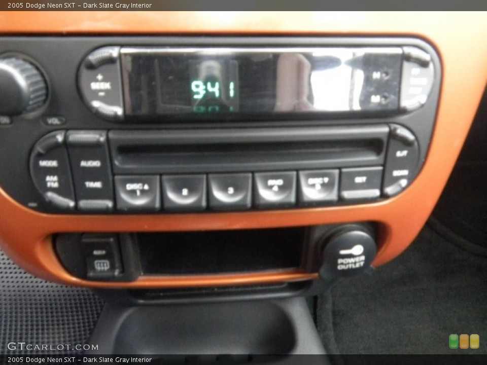 Dark Slate Gray Interior Controls for the 2005 Dodge Neon SXT #75397539