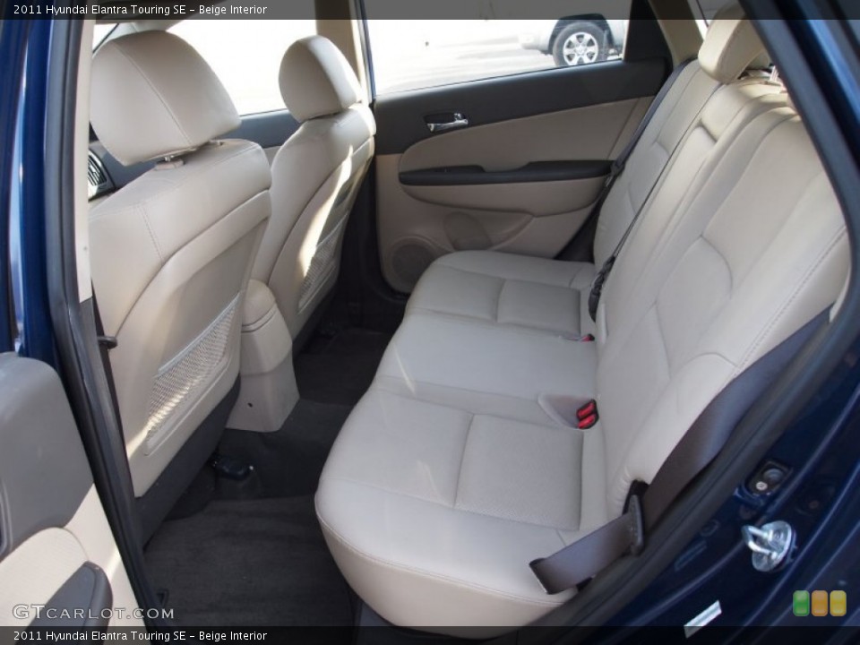 Beige Interior Rear Seat for the 2011 Hyundai Elantra Touring SE #75397902