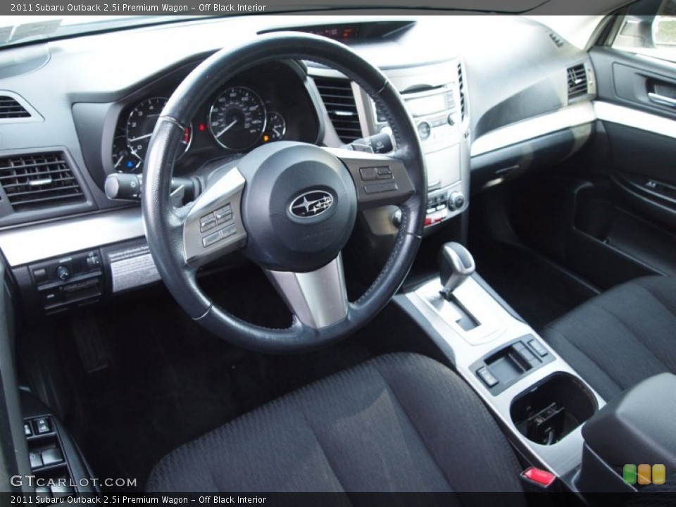 Off Black Interior Prime Interior for the 2011 Subaru Outback 2.5i Premium Wagon #75398247