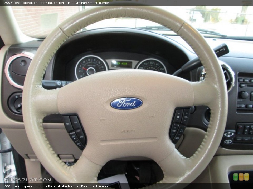 Medium Parchment Interior Steering Wheel for the 2006 Ford Expedition Eddie Bauer 4x4 #75398514