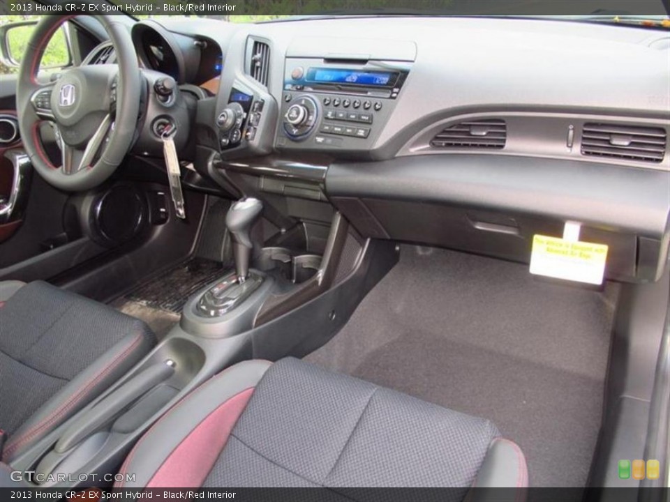 Black/Red Interior Dashboard for the 2013 Honda CR-Z EX Sport Hybrid #75400628