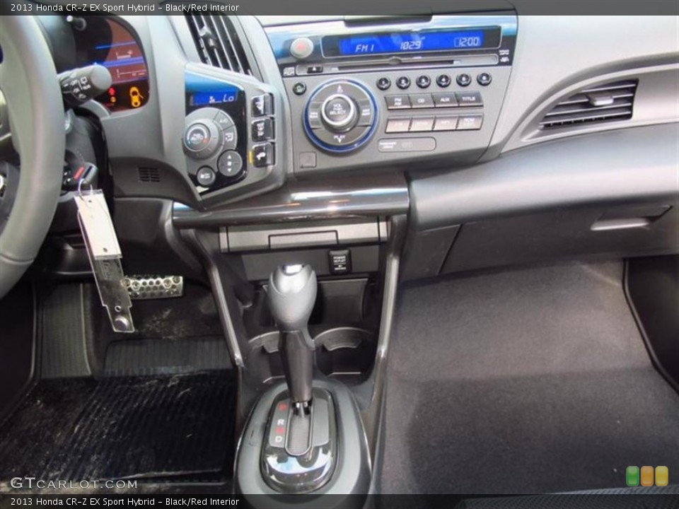 Black/Red Interior Controls for the 2013 Honda CR-Z EX Sport Hybrid #75400692