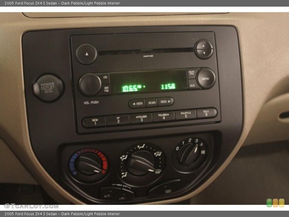Dark Pebble/Light Pebble Interior Controls for the 2005 Ford Focus ZX4 S Sedan #75401022
