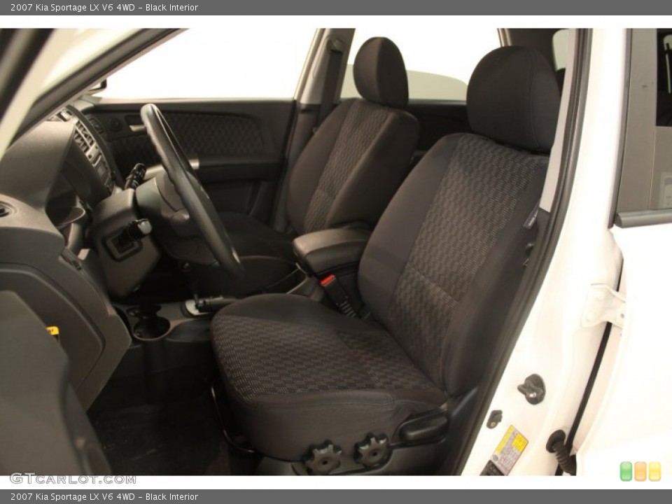 Black Interior Front Seat for the 2007 Kia Sportage LX V6 4WD #75401289