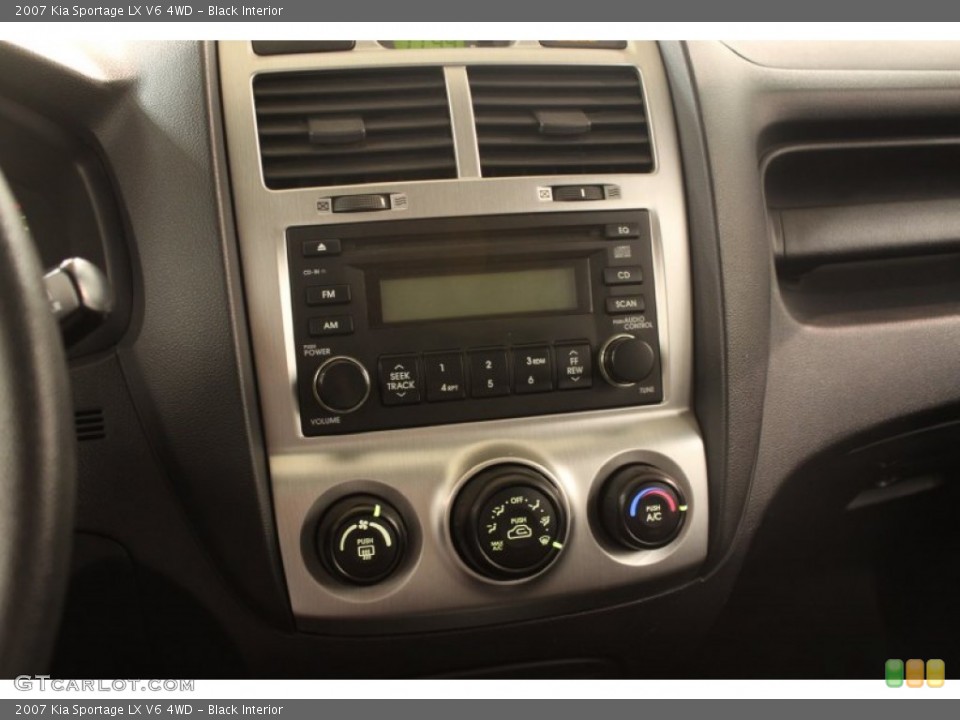Black Interior Controls for the 2007 Kia Sportage LX V6 4WD #75401337