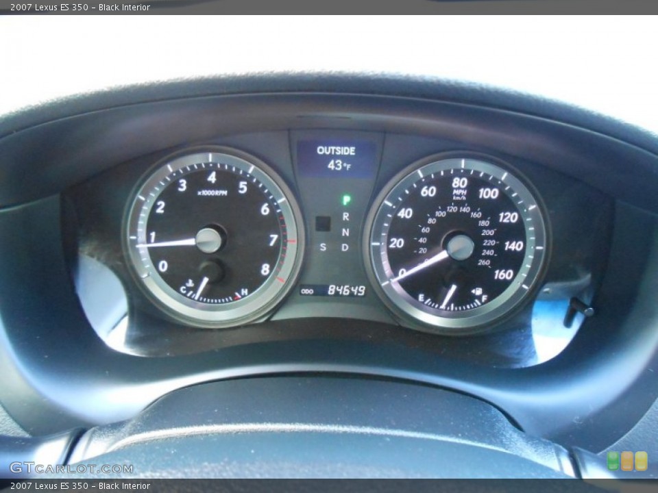 Black Interior Gauges for the 2007 Lexus ES 350 #75401376