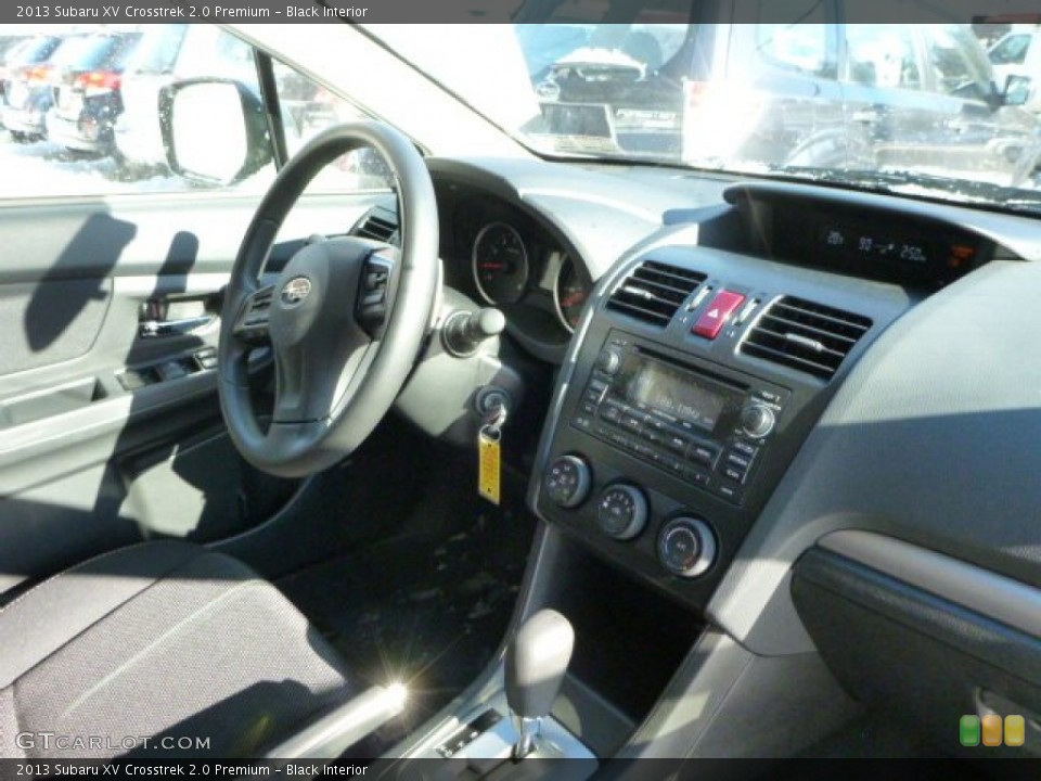 Black Interior Dashboard for the 2013 Subaru XV Crosstrek 2.0 Premium #75401706