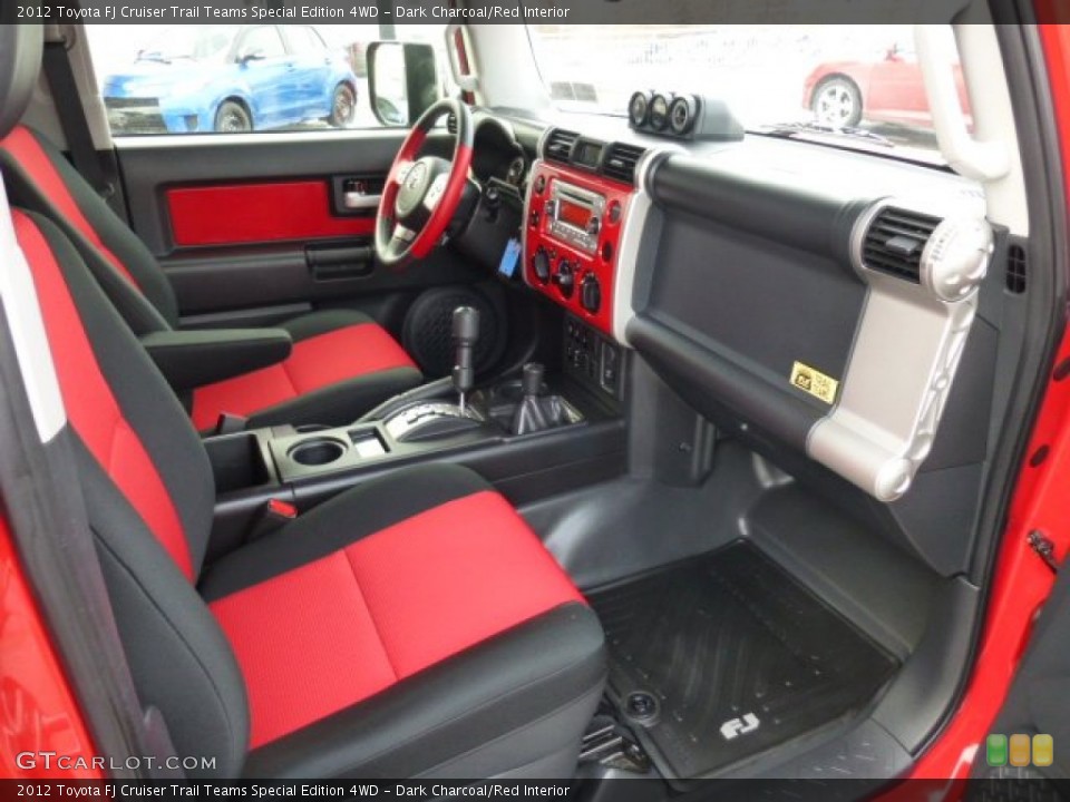 Dark Charcoal/Red Interior Photo for the 2012 Toyota FJ Cruiser Trail Teams Special Edition 4WD #75401746